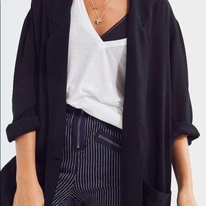 UO Silence + Noise Relaxed Open Front Blazer